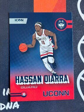 2023-24 ONIT UConn Hassan Diarra Icon Series #27 NIL Card